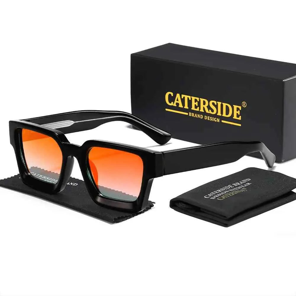 Lunettes de Soleil Carrées UV400 | Monture Épaisse Premium | Caterside Eyewear