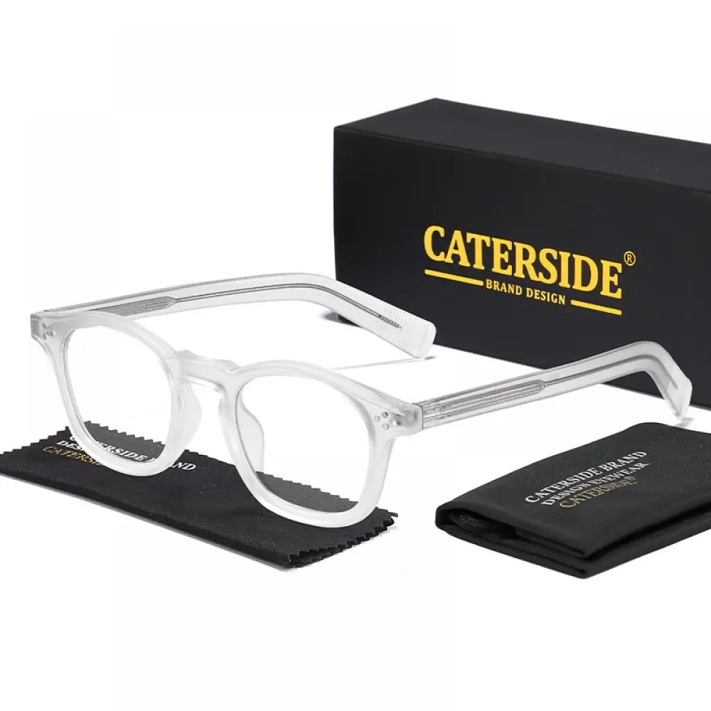 CATERSIDE® Studio Clear™ — Monture carrée anti-lumière bleue