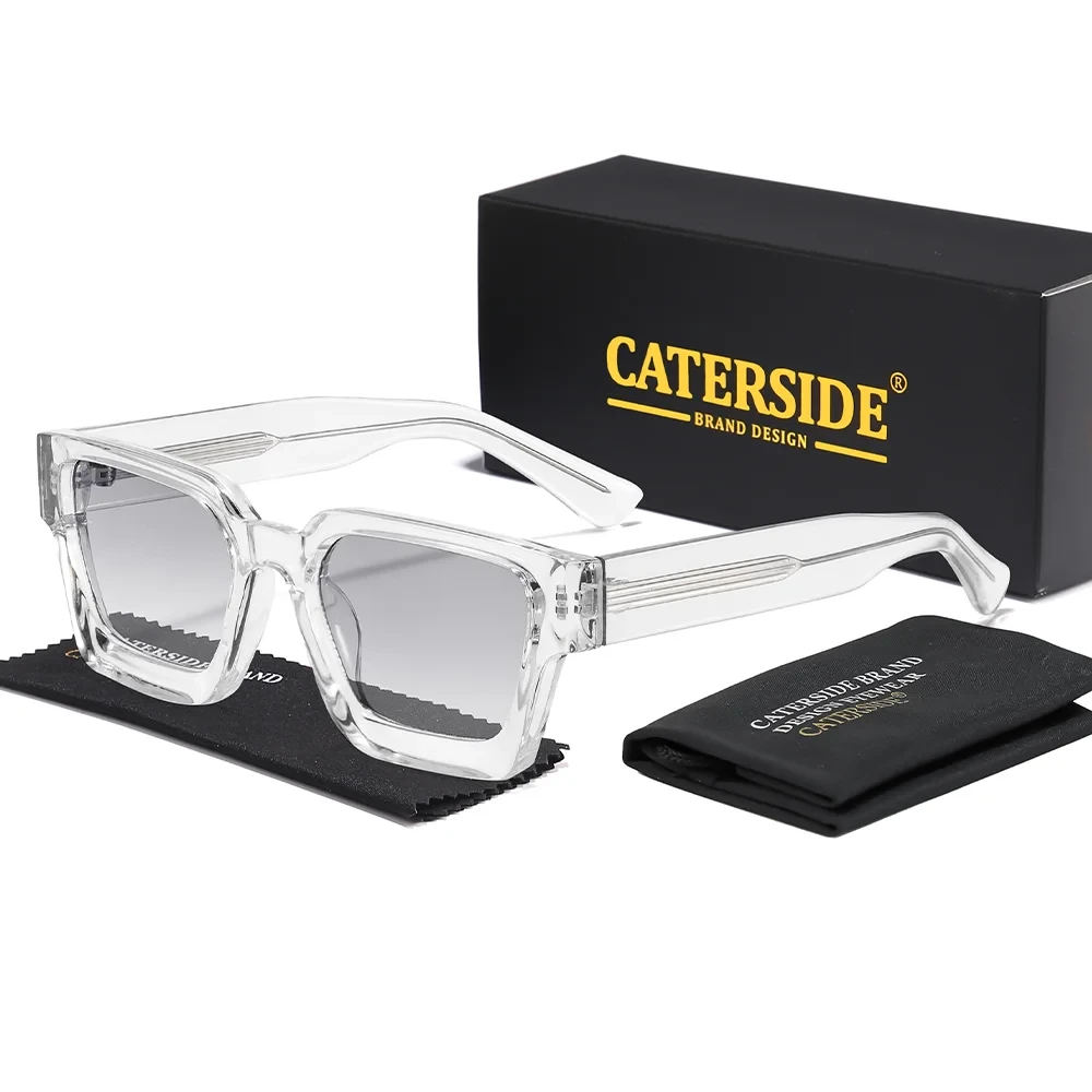 Lunettes de Soleil Carrées UV400 | Monture Épaisse Premium | Caterside Eyewear
