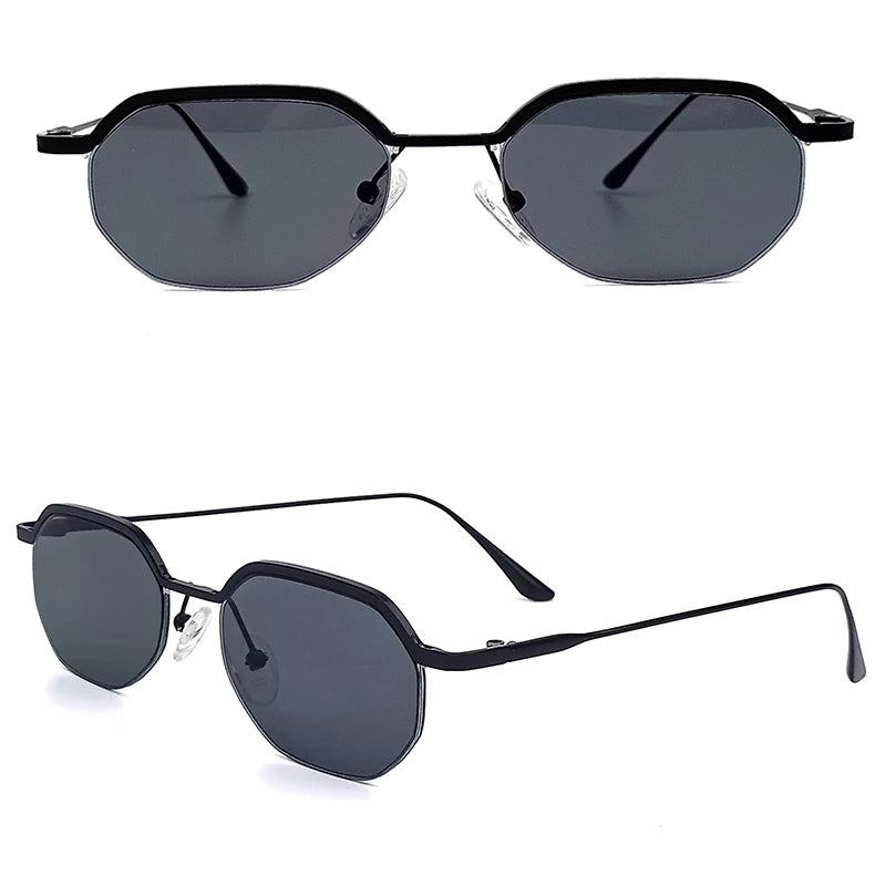 CATERSIDE Prism – lunettes de soleil polygonales en métal – photo 17