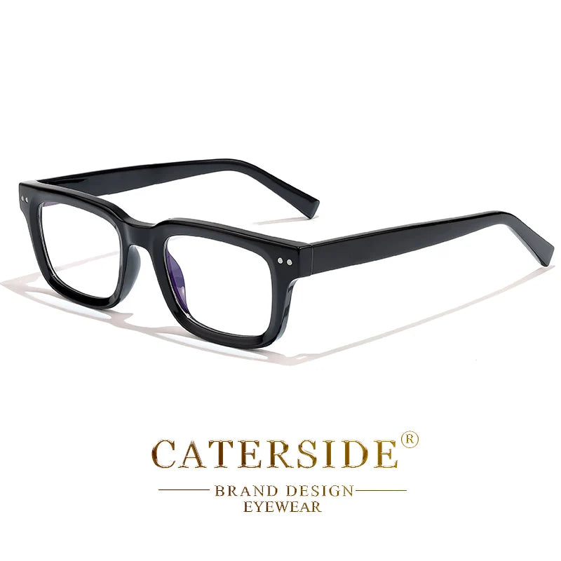 CATERSIDE™ Square Vintage Glasses – Premium Design Unisex Frame | Modern Retro Style 