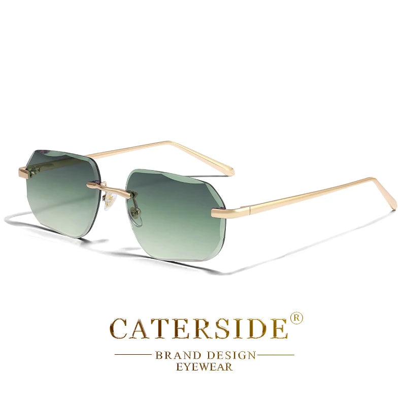 Lunettes de Soleil Sans Monture Vintage Luxe – Signature Caterside