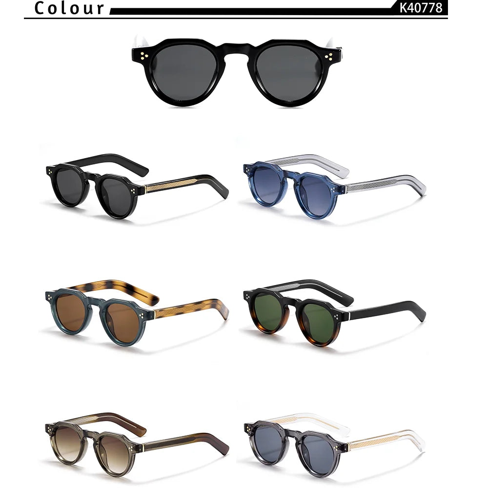 CATERSIDE Atelier Round – lunettes de soleil rondes épaisses – photo 6