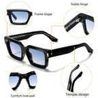 CATERSIDE® Pulse Edge™ — Lunettes de soleil rectangulaires UV400