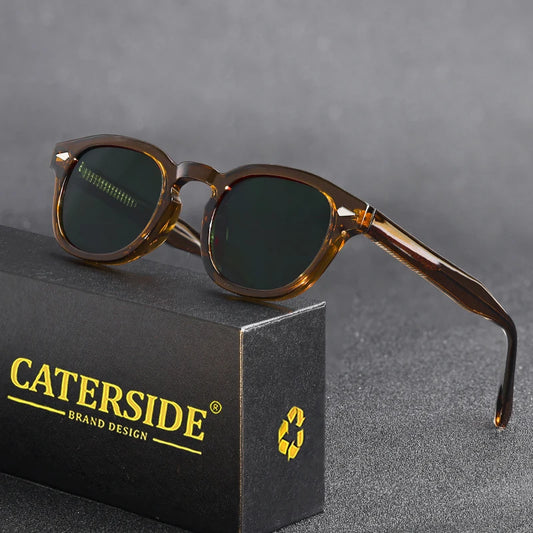 CATERSIDE™ Lunettes Rondes Rétro – Protection UV400 | Style Luxe Unisexe, Léger & Anti-Reflet