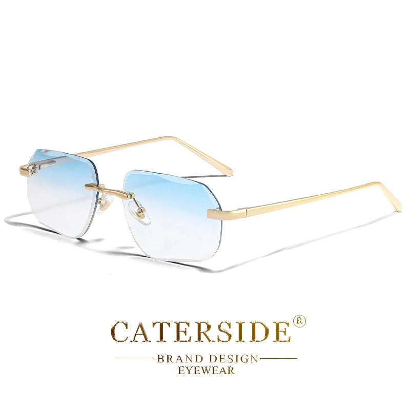 Lunettes de Soleil Sans Monture Vintage Luxe – Signature Caterside