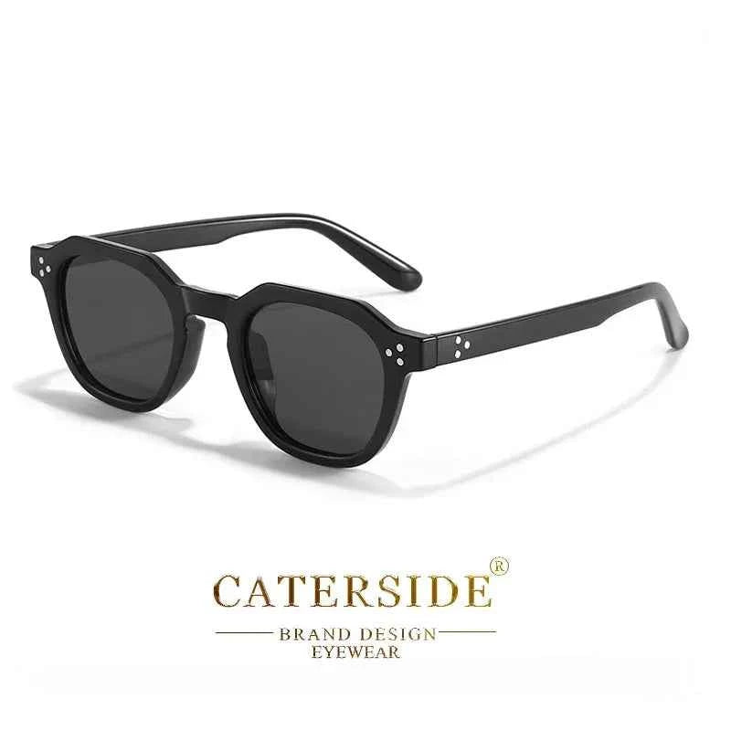 CATERSIDE – Lunettes de soleil rétro polarisées à monture polygonale ultralégère