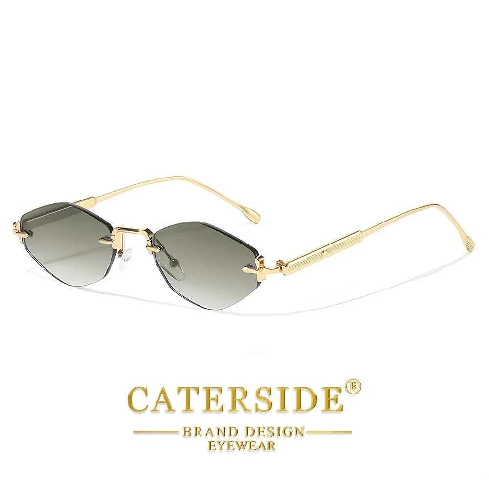 Lunettes de Soleil Punk Métal UV400 | Style Minimaliste Luxe | Caterside Eyewear