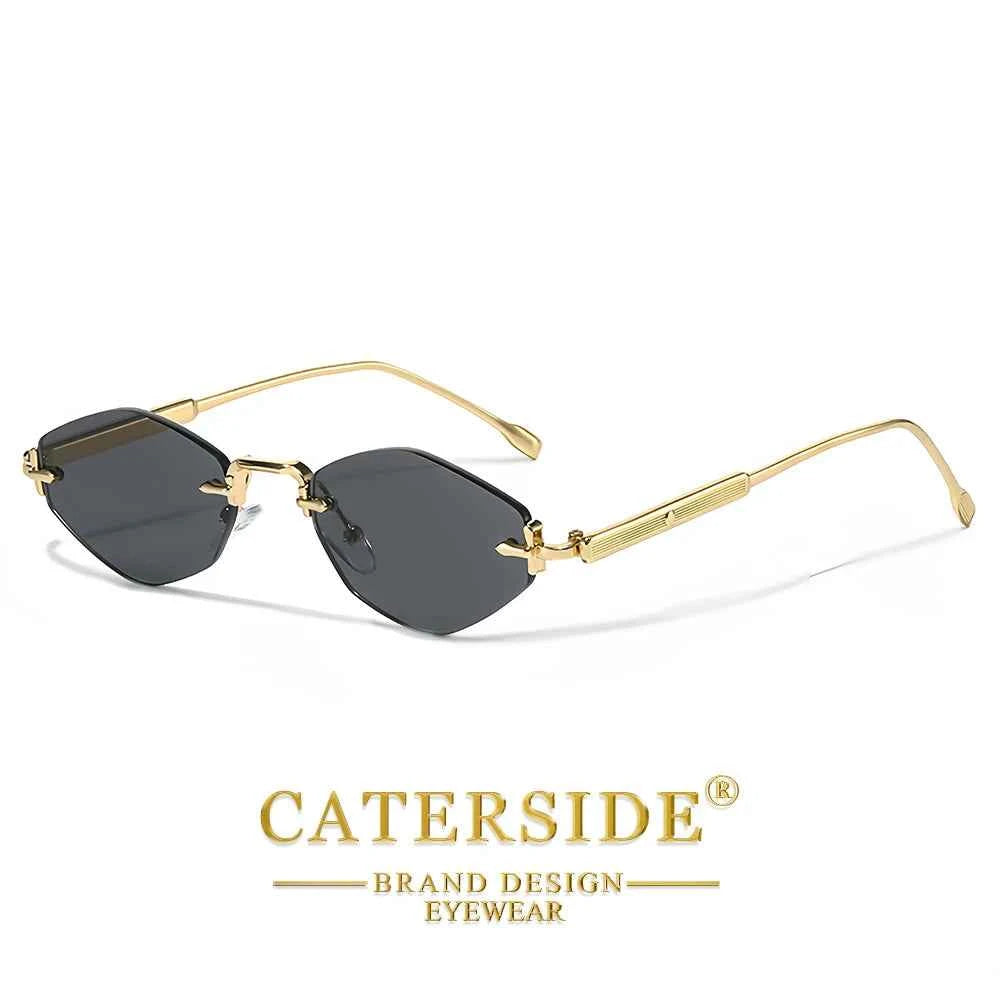 Lunettes de Soleil Punk Métal UV400 | Style Minimaliste Luxe | Caterside Eyewear