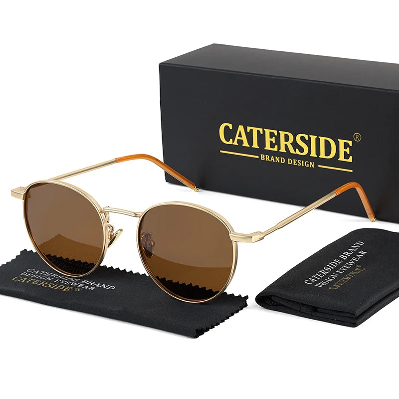 CATERSIDE Brooklyn – lunettes de soleil rondes en métal – photo 12