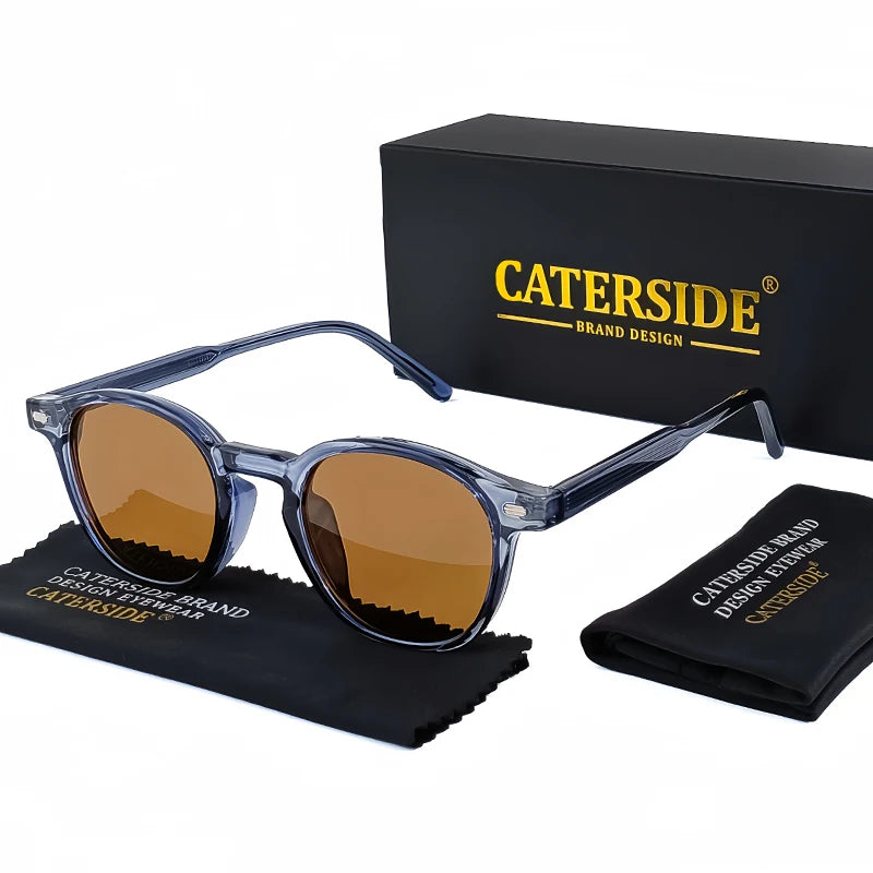 Caterside™ – Lunettes de soleil rondes polarisées (Homme & Femme)
