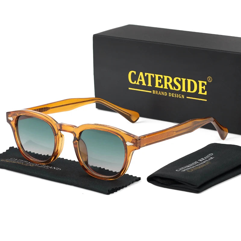 CATERSIDE™ Lunettes Rondes Rétro – Protection UV400 | Style Luxe Unisexe, Léger & Anti-Reflet
