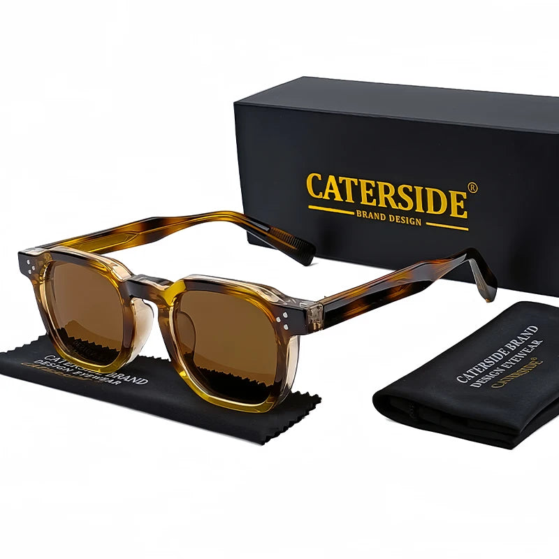 CATERSIDE™ Lunettes Carrées Compactes – Monture Petite, Style Moderne Unisexe | Protection UV400 & Confort Léger