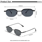 CATERSIDE Prism – lunettes de soleil polygonales en métal – photo 4