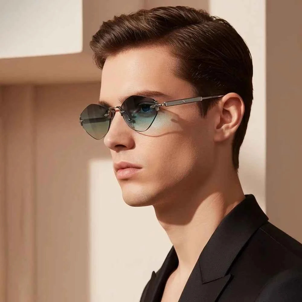 Lunettes de Soleil Punk Métal UV400 | Style Minimaliste Luxe | Caterside Eyewear
