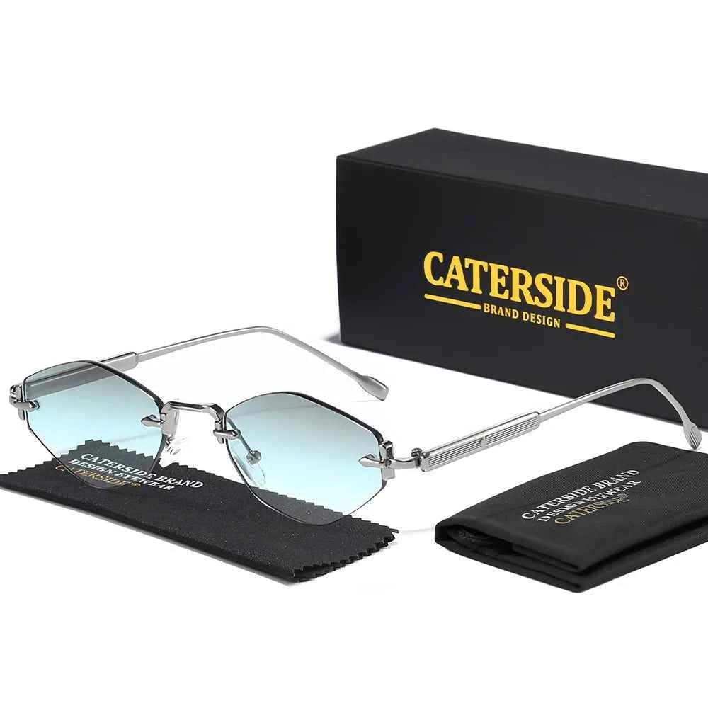Lunettes de Soleil Punk Métal UV400 | Style Minimaliste Luxe | Caterside Eyewear
