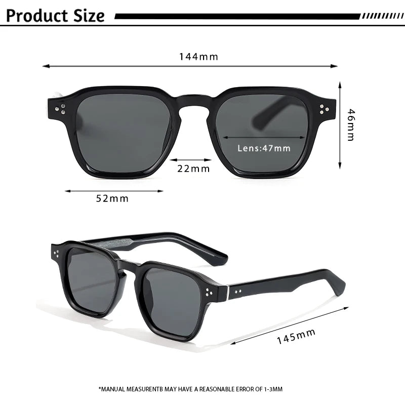Gafas de sol cuadradas de lujo CATERSIDE - Diseño premium UV400 Unisex