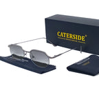 CATERSIDE Prism – lunettes de soleil polygonales en métal – photo 10