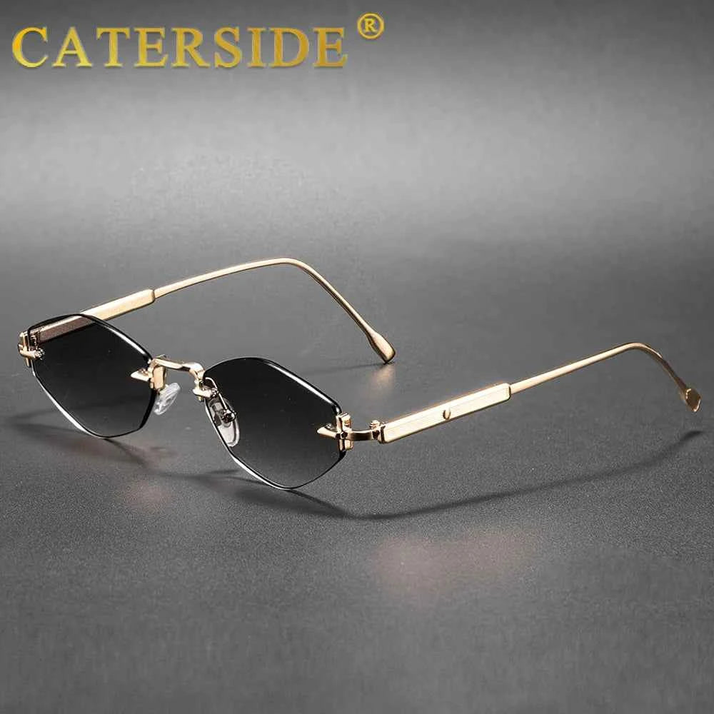 Lunettes de Soleil Punk Métal UV400 | Style Minimaliste Luxe | Caterside Eyewear