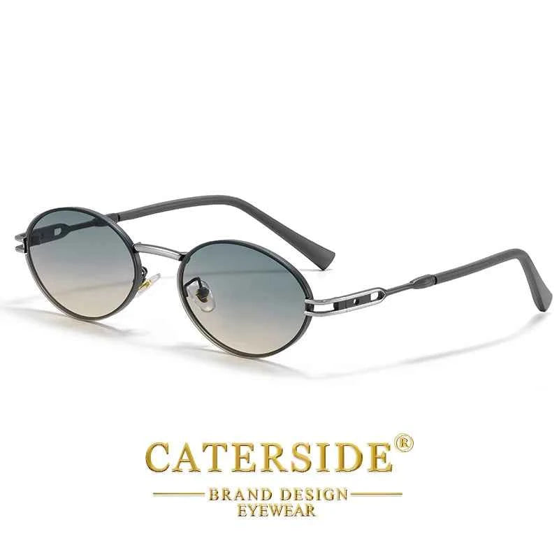 Oval Sunglasses UV400 | Premium Metal Frame | Caterside Eyewear