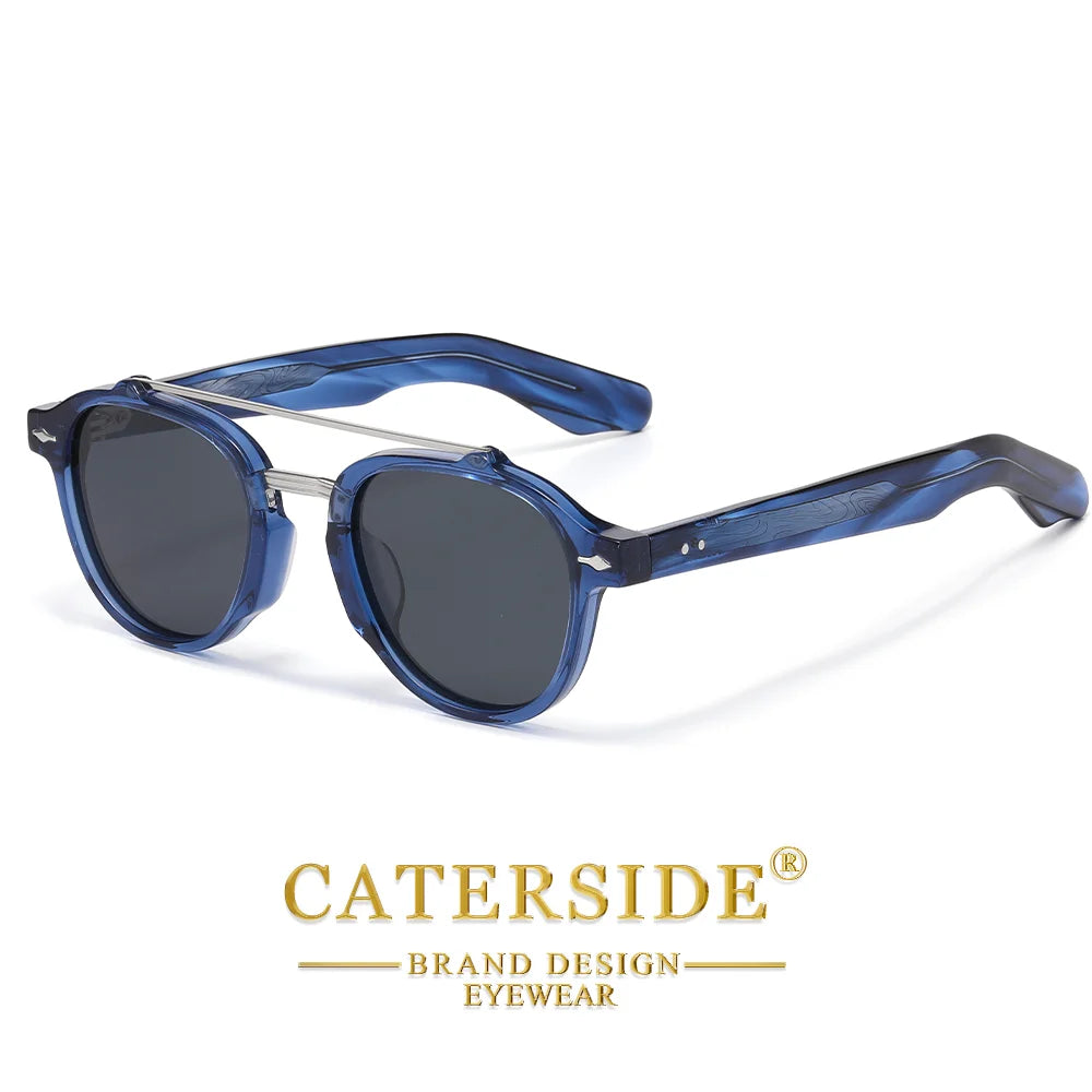 CATERSIDE® Lunettes de soleil polarisées double bridge – Unisexe UV400