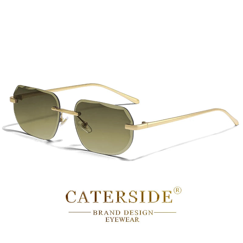 Lunettes de Soleil Sans Monture Vintage Luxe – Signature Caterside