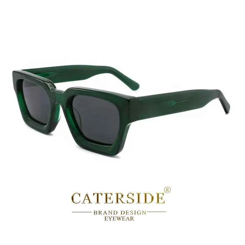 CATERSIDE – Lunettes de soleil carrées polarisées à grande monture