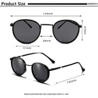 CATERSIDE® Vintage Polarized Round Sunglasses