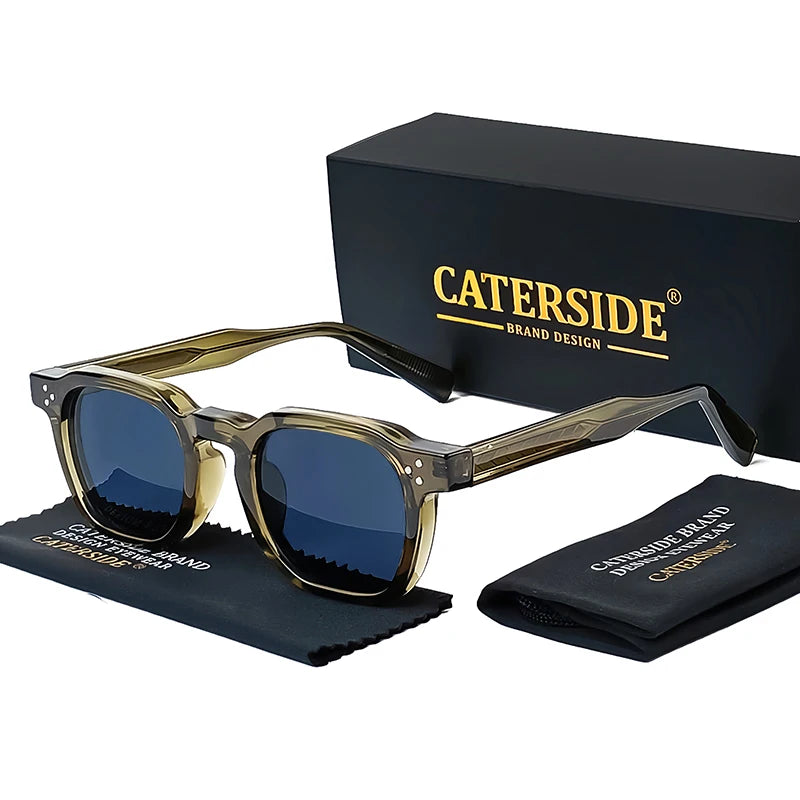 CATERSIDE™ Lunettes Carrées Compactes – Monture Petite, Style Moderne Unisexe | Protection UV400 & Confort Léger