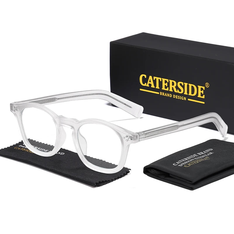 CATERSIDE® Studio Clear™ — Monture carrée anti-lumière bleue
