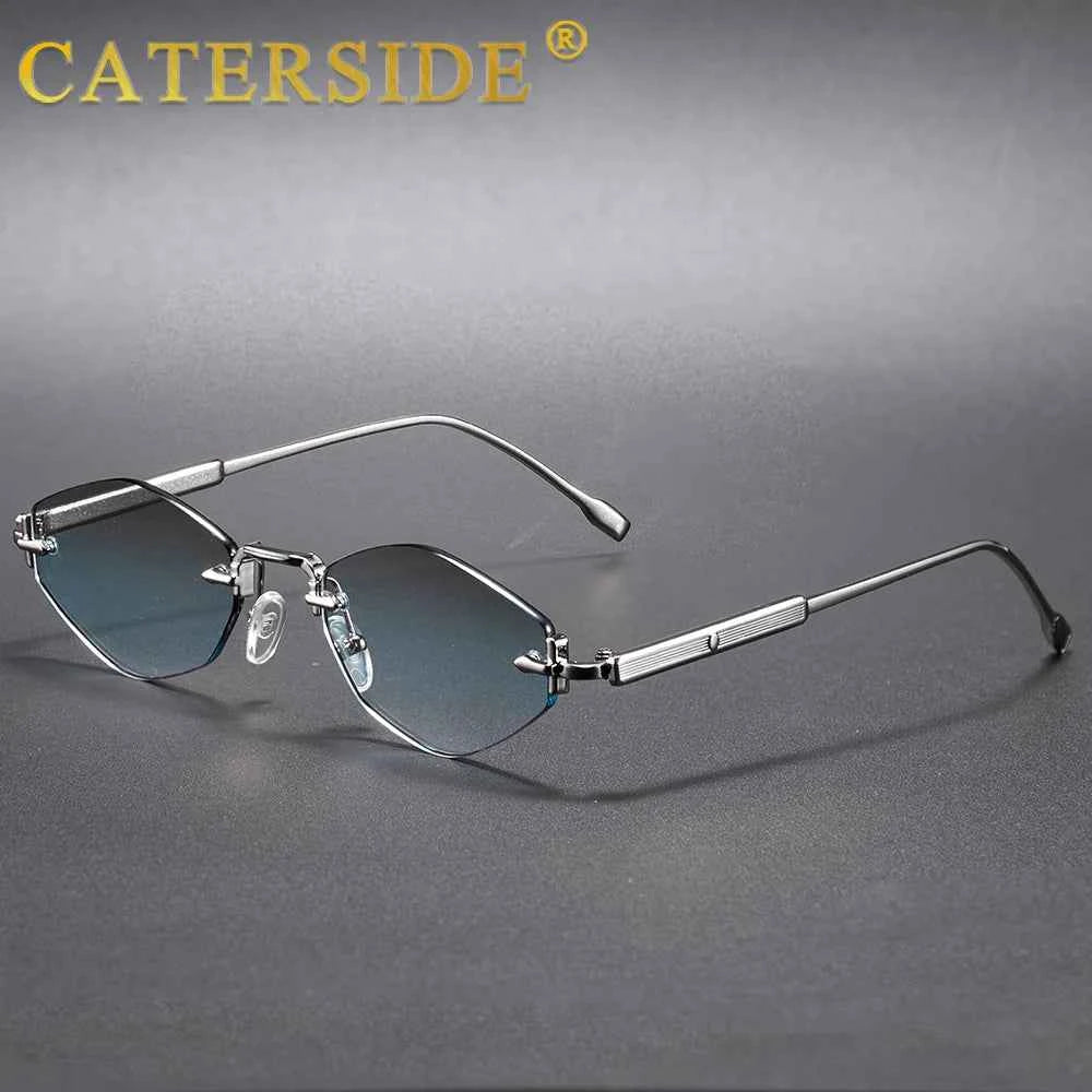 Lunettes de Soleil Punk Métal UV400 | Style Minimaliste Luxe | Caterside Eyewear