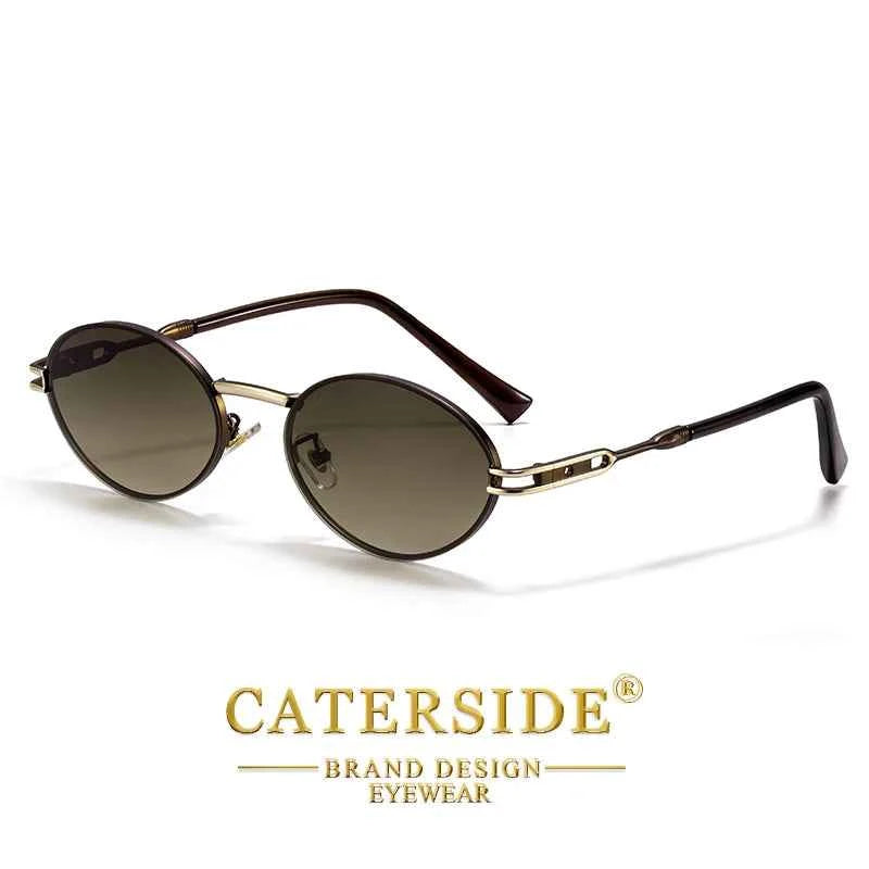 Oval Sunglasses UV400 | Premium Metal Frame | Caterside Eyewear