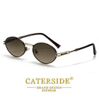 Oval Sunglasses UV400 | Premium Metal Frame | Caterside Eyewear
