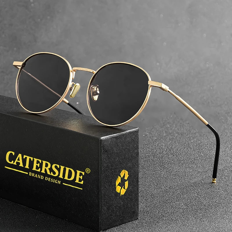 CATERSIDE Brooklyn – lunettes de soleil rondes en métal – photo 2