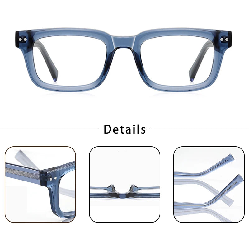 CATERSIDE™ Square Vintage Glasses – Premium Design Unisex Frame | Modern Retro Style 