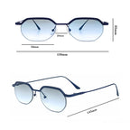 CATERSIDE Prism – lunettes de soleil polygonales en métal – photo 14