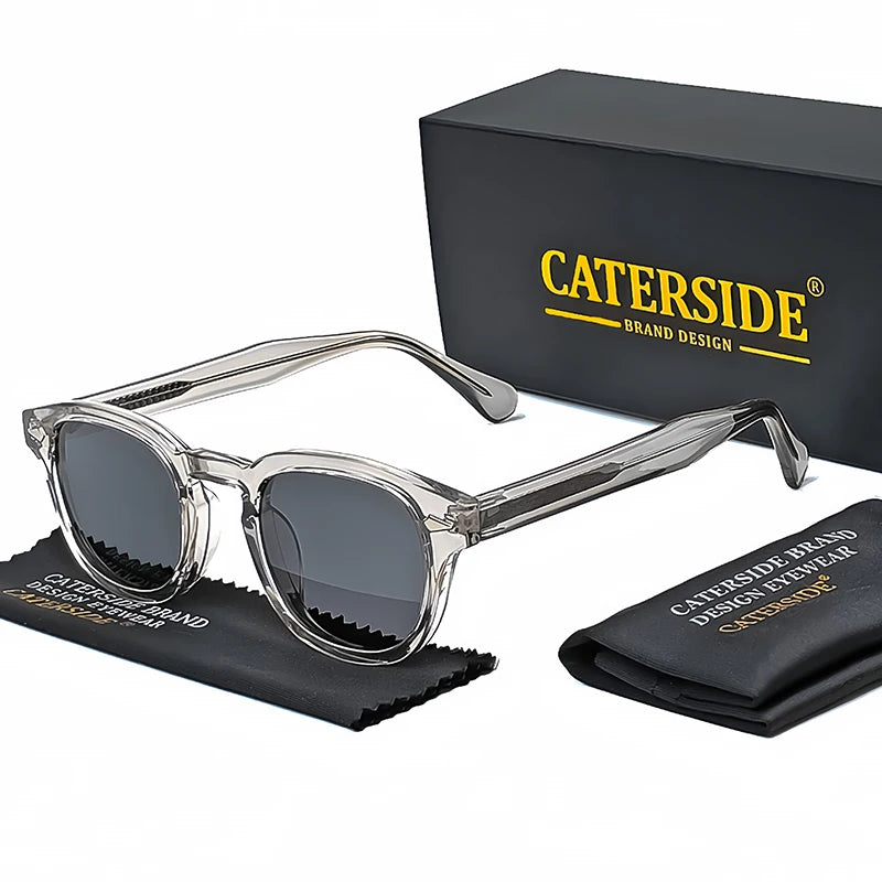 CATERSIDE™ Lunettes Rondes Rétro – Protection UV400 | Style Luxe Unisexe, Léger & Anti-Reflet