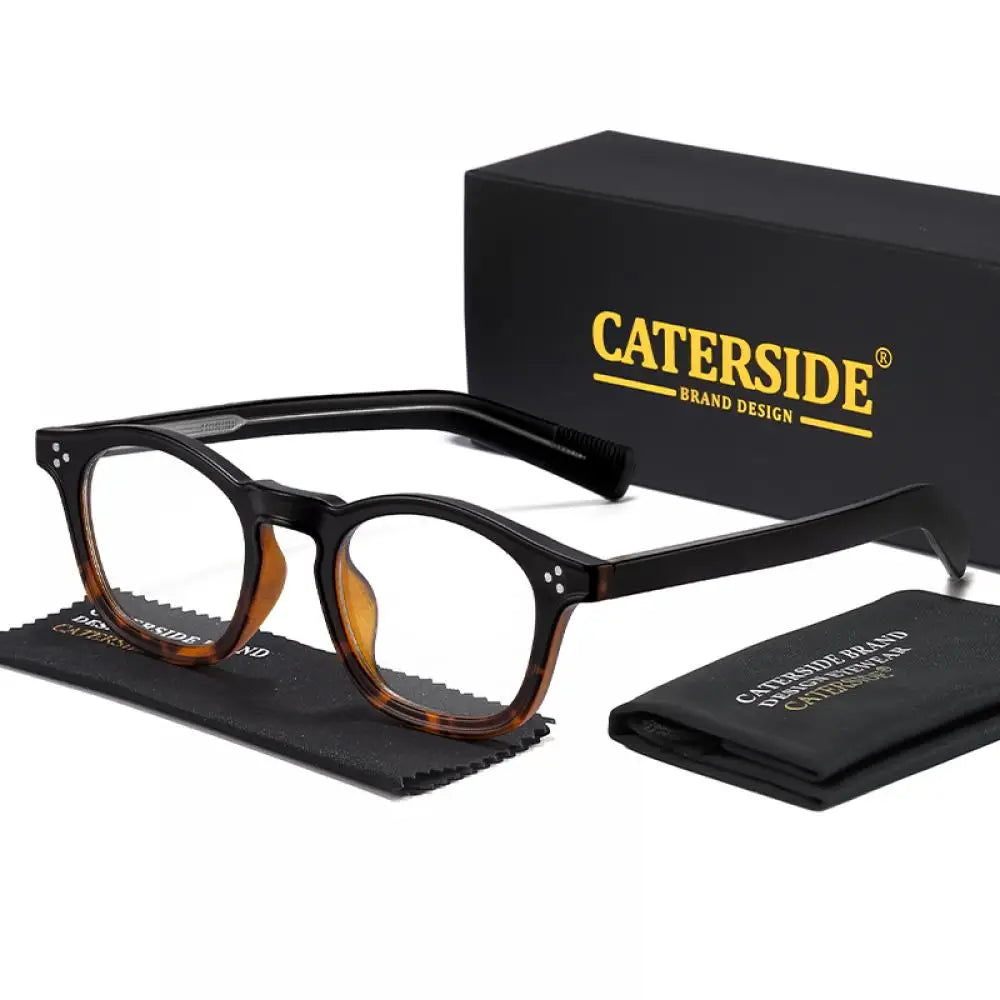 CATERSIDE® Studio Clear™ — Monture carrée anti-lumière bleue