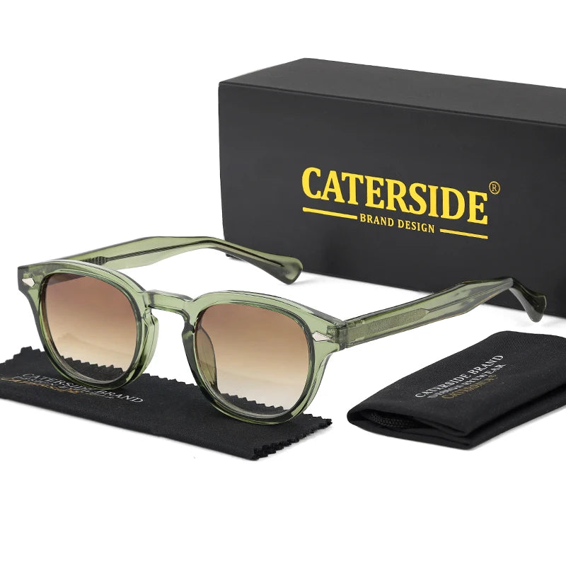 CATERSIDE™ Lunettes Rondes Rétro – Protection UV400 | Style Luxe Unisexe, Léger & Anti-Reflet