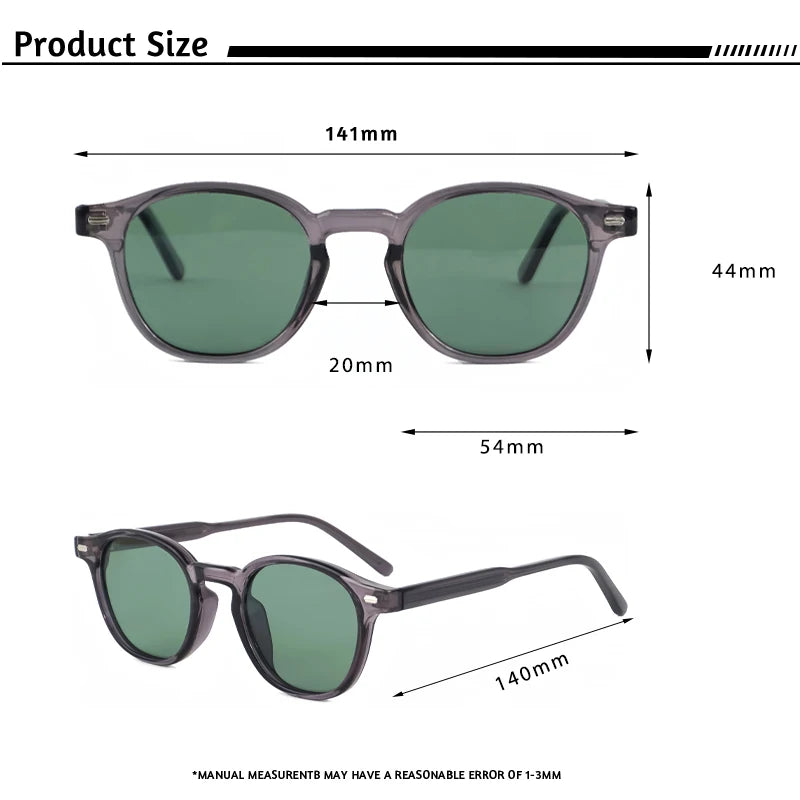 Caterside™ – Lunettes de soleil rondes polarisées (Homme & Femme)