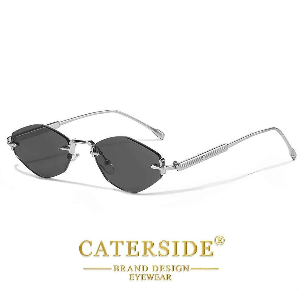 Lunettes de Soleil Punk Métal UV400 | Style Minimaliste Luxe | Caterside Eyewear