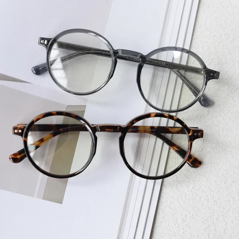 Gafas graduadas unisex CATERSIDE con montura redonda retro TR90 y protección contra la luz azul
