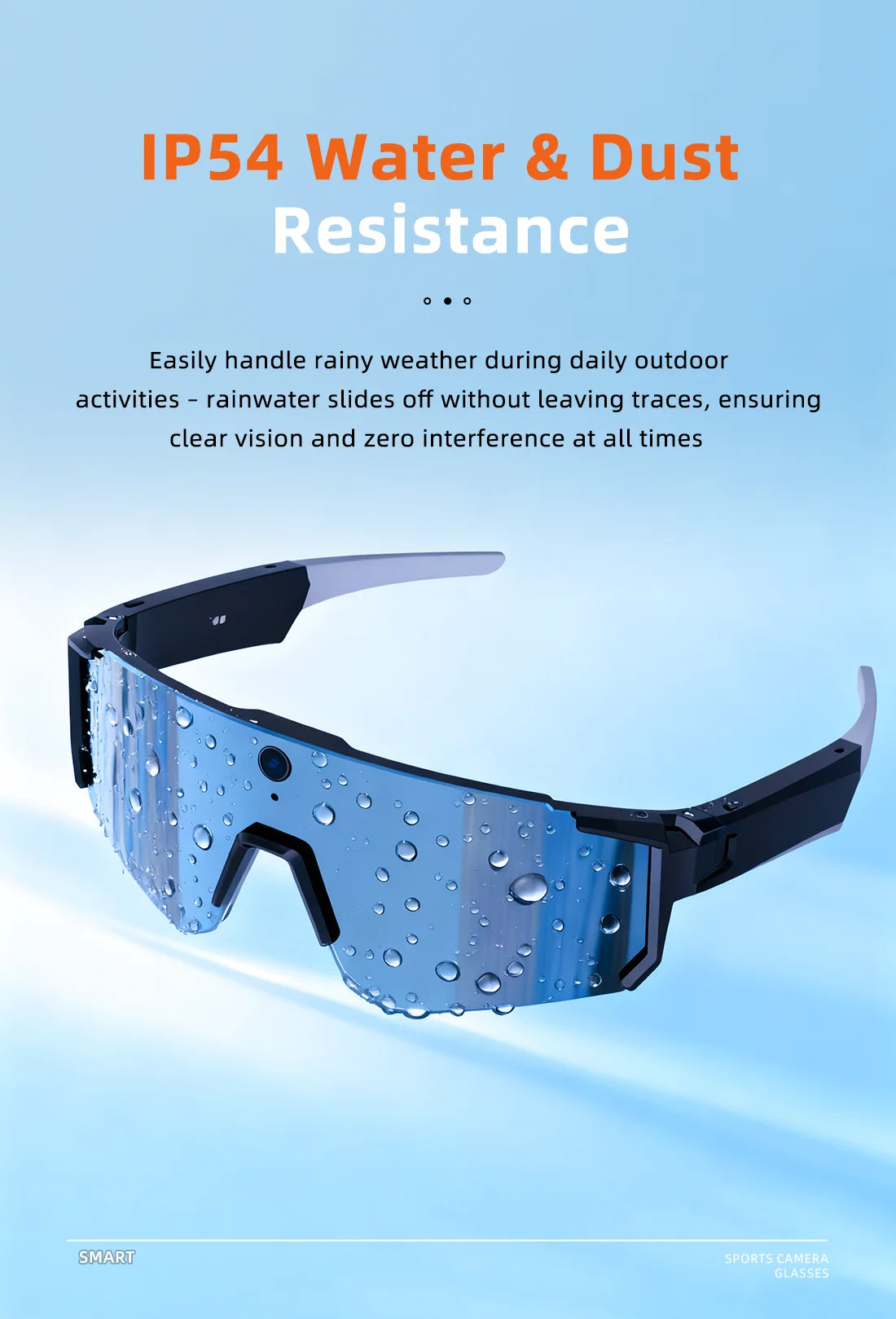 Lunettes Connectées AI 8MP - Photos 32MP, Vidéo 4K Stabilisée, Traduction Temps Réel, Bluetooth