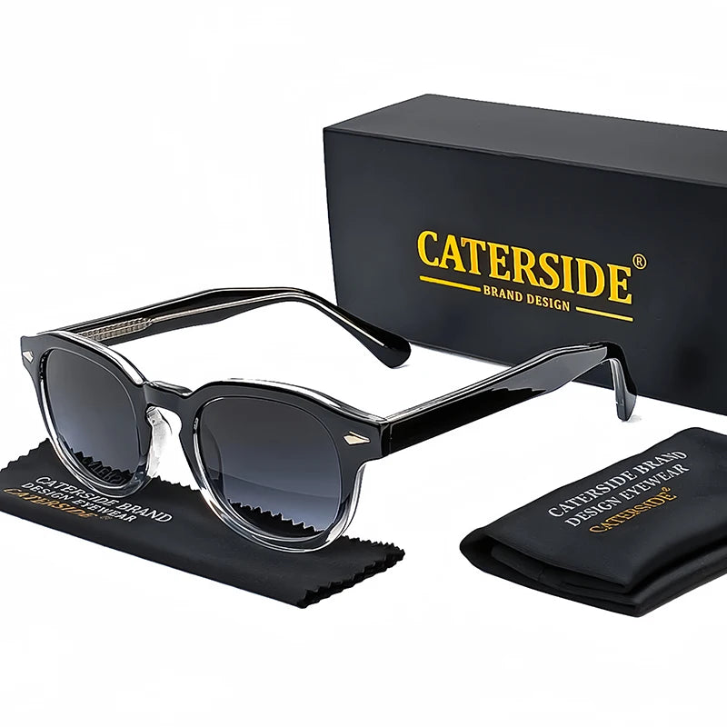 CATERSIDE™ Lunettes Rondes Rétro – Protection UV400 | Style Luxe Unisexe, Léger & Anti-Reflet