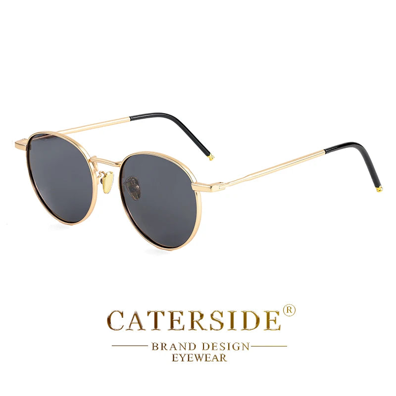 CATERSIDE Brooklyn – lunettes de soleil rondes en métal – photo 22