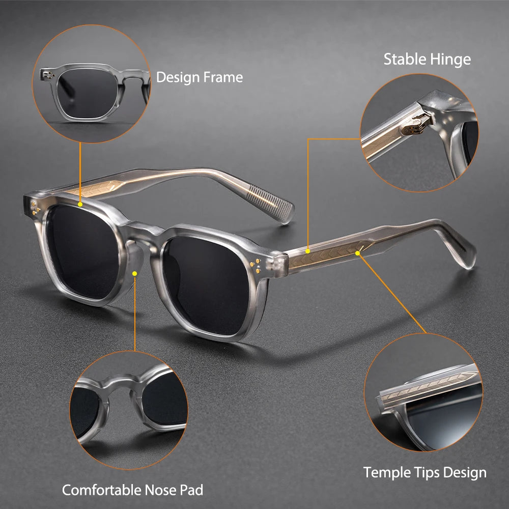 Gafas de sol cuadradas UV400 Caterside – Tendencia hombre mujer – Gafas de moda prémium