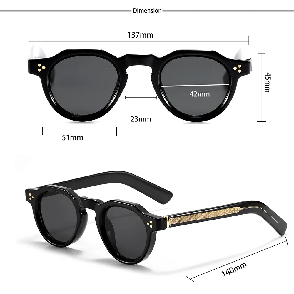CATERSIDE Atelier Round – lunettes de soleil rondes épaisses – photo 5