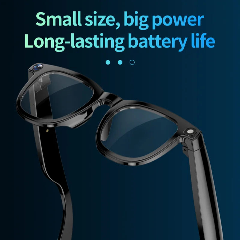 CATERSIDE Nova Lunettes Connectées IA HD avec Caméra et Bluetooth