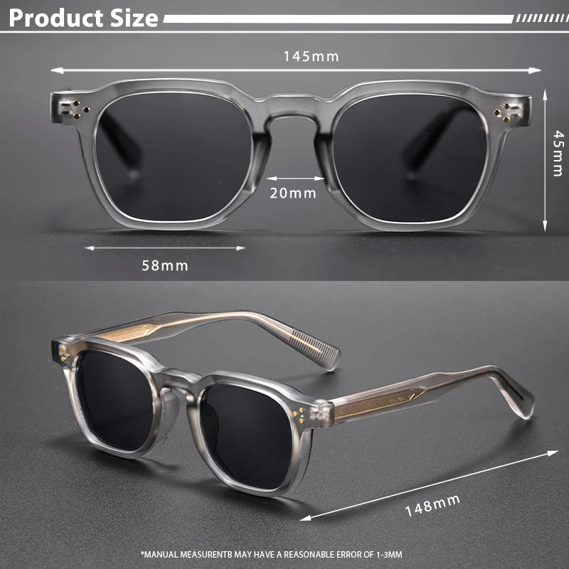 Gafas de sol cuadradas UV400 Caterside – Tendencia hombre mujer – Gafas de moda prémium