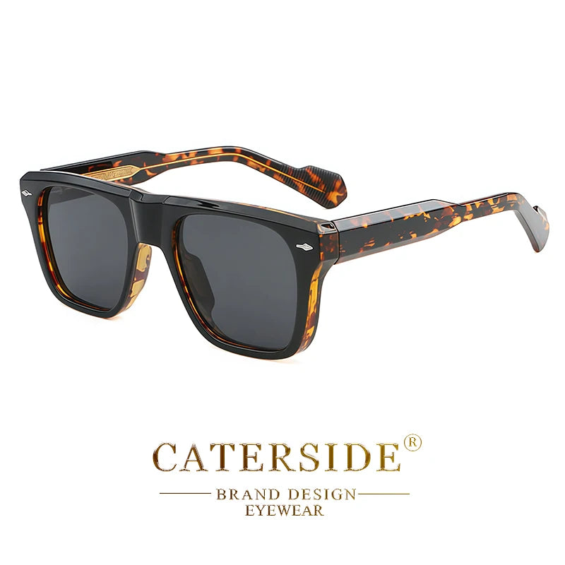 Lunettes de Soleil Rétro UV400 Grande Monture Unisexe - Style Premium